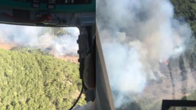 Kütahya'da orman yangını: Ekipler harekete geçti