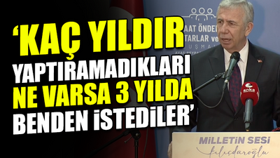 Mansur Yavaş: Boşa harcayacak paramız yok