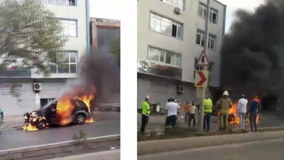 Otomobilini yakıp bıçakla polise saldıran şahıs vurularak öldürüldü: Valilikten açıklama