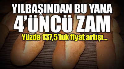 AKP'li büyükşehir belediyesinden ekmeğe bir zam daha