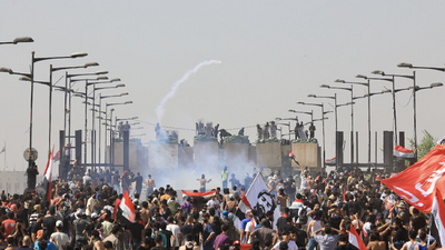 Bağdat’ta hareketli saatler! Polis müdahalesi başladı