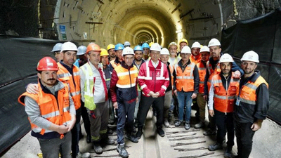 İmamoğlu yeni metro hattı çalışmasına katıldı: Şu an gelinen seviye muhteşem