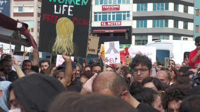 İstanbul'da Mahsa Amini protestosu: Kadın, yaşam, özgürlük