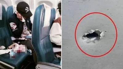 Yerden ateşlenen silah uçaktaki yolcuya isabet etti