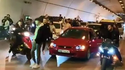 Asker eğlencesi için Beşiktaş'ta tüneli kapattılar