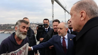 Köprüye intihar için çıkan kişiyi Erdoğan ikna etti