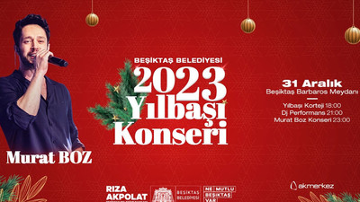 Beşiktaş'ta yeni yıl kutlamalarında Murat Boz sahne alacak