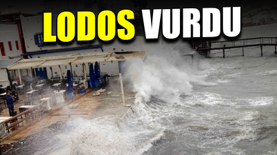 Bodrum’da ev ve işyerleri sular altında kaldı
