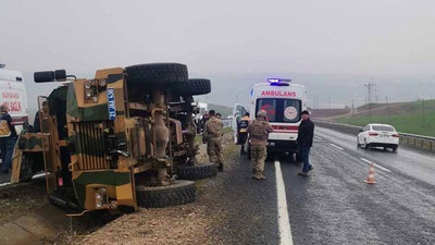Diyarbakır'da askeri araç devrildi: 6 asker yaralandı