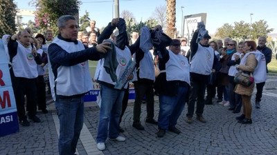 Emeklilerden sokakta 'donlu' protesto