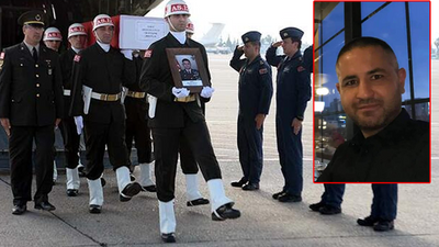 Şehit Binbaşı Mehmet Duman'ın cenazesi, Adana’ya getirildi
