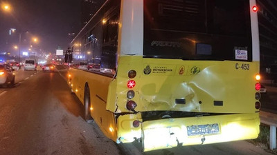Servis minibüsü İETT otobüsüne arkadan çarptı: 7 yaralı