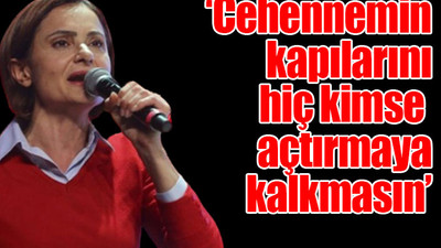 CHP İstanbul İl Başkanı Canan Kaftancıoğlu Demokrasi Nöbeti'nde