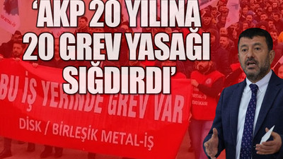 CHP'li Veli Ağbaba, Cumhurbaşkanı Erdoğan'ın grev yasağı kararını eleştirdi