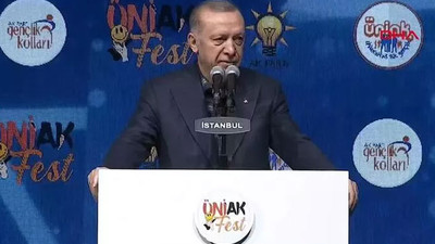 Cumhurbaşkanı Erdoğan, partisinin ÜniAK FEST programında konuştu