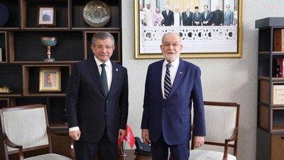 Davutoğlu, Saadet Partisi liderini ziyaret etti