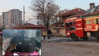 Kayseri'de eşiyle tartışan adam, evi ateşe verdi