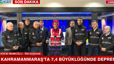 İmamoğlu: İstanbul'dan destek ekiplerimiz deprem bölgesine gönderildi