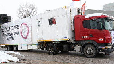 Türk Eczacıları Birliği, depremin etkilediği 5 ilde TIR ve konteyner eczaneler kurdu