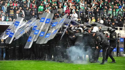 Bursaspor-Amedspor maçında çıkan olaylarda 9 kişi gözaltına alındı