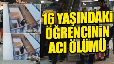 Adıyaman'da dehşet görüntü... AVM boşluğundan kendini yere bıraktı 