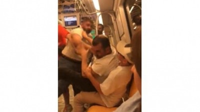 Kadıköy Metroda alkol kavgası çıktı