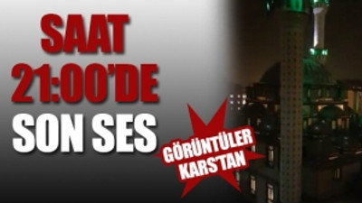 Cami hoparlöründe 23 Nisan'da İstiklal Marşı çaldı