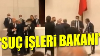 TBMM'de gergin anlar... Süleyman Soylu, Özgür Özel'in üstüne yürüdü 