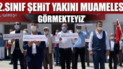 15 Temmuz gazileri bakanlık önünde eylem yaptı