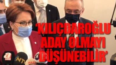 Akşener'den, 'Cumhurbaşkanlığı adaylığı' açıklaması