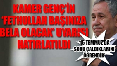 Bülent Arınç'tan itiraf gibi FETÖ açıklaması