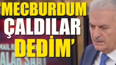 Binali Yıldırım canlı yayında itiraf etti