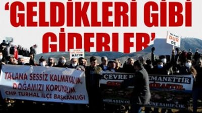 AKP'li belediyenin 'kaçak taş ocağına' köylüler isyan etti