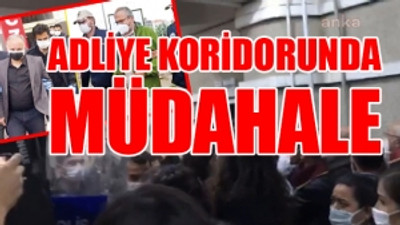 Tutuklama kararının ardından HDP'lilere adliyede polis müdahalesi