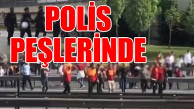 Stada gitmeye çalışan Galatasaray taraftarına polis müdahalesi