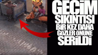 Çocuğuyla birlikte çöp konteynerlerinden sebze ve tarihi geçmiş yumurta toplayan kadınlar böyle görüntülendi