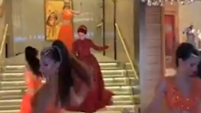 Bu da dansözlü dindar kına gecesi