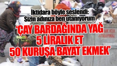 Meclis kürsüsünden yurttaşın yaşadığı geçim sıkıntısını anlattı