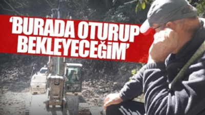 İkizdere'de CHP'li vekil iş makinesini durdurdu