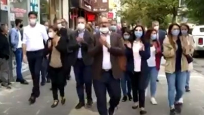 HDP'den gözaltındaki Ayhan Bilgen için yürüdü