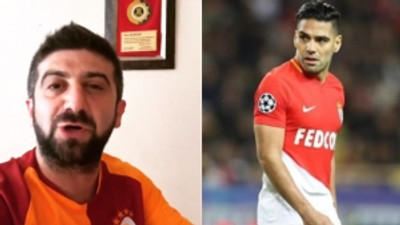 Galatasaray taraftarının Falcao'ya 'Çav Bella'lı daveti milyonlarca kez izlendi