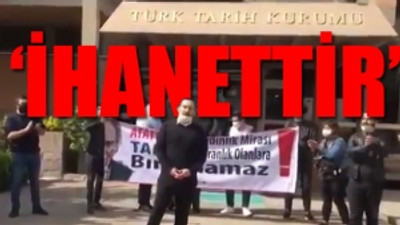 CHP'li gençler TTK'ya Ensar Vakfı yöneticisinin atanmasını protesto etti