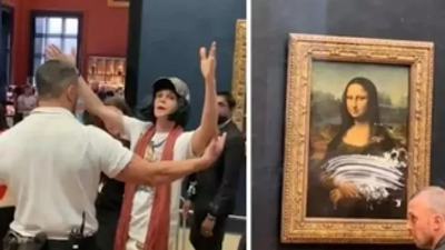 Mona Lisa tablosuna çirkin saldırı: Anbean kaydedildi