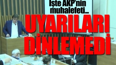 AKP'li meclis üyesi CHP'li başkanı eleştirmek isterken rezil oldu