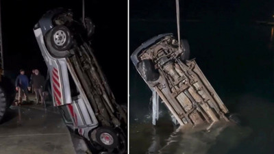 Hopa'da kamyonet denize düştü: 1 ölü, 1 yaralı