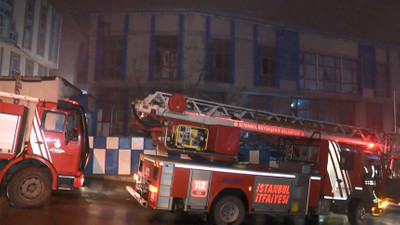 İstanbul'da korkutan fabrika yangını