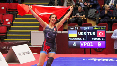 Milli güreşçi Zeynep Yetgil, Avrupa şampiyonu oldu