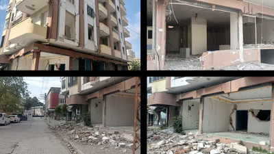 Osmaniyeli depremzede: Yan taraftaki ağır hasarlı bina yıkılmadığı için evimize giremiyoruz
