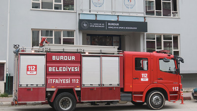 Burdur’da Gençlik ve Spor İl Müdürlüğü’nde yangın çıktı
