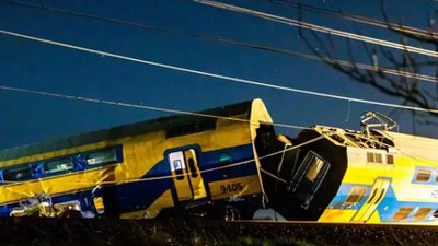 Hollanda’da tren raydan çıktı: Ölü ve yaralılar var